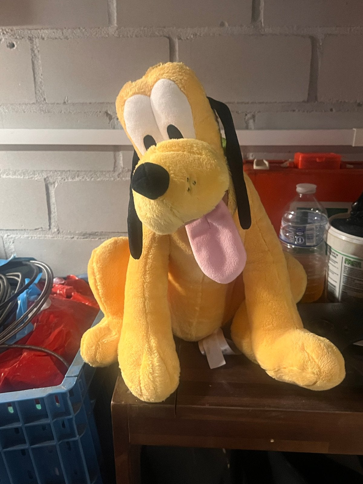 Grote Disney Pluto knuffel - Zo goed als nieuw, Disney, Geel, Middelgroot (20 tot 80 cm), Hond