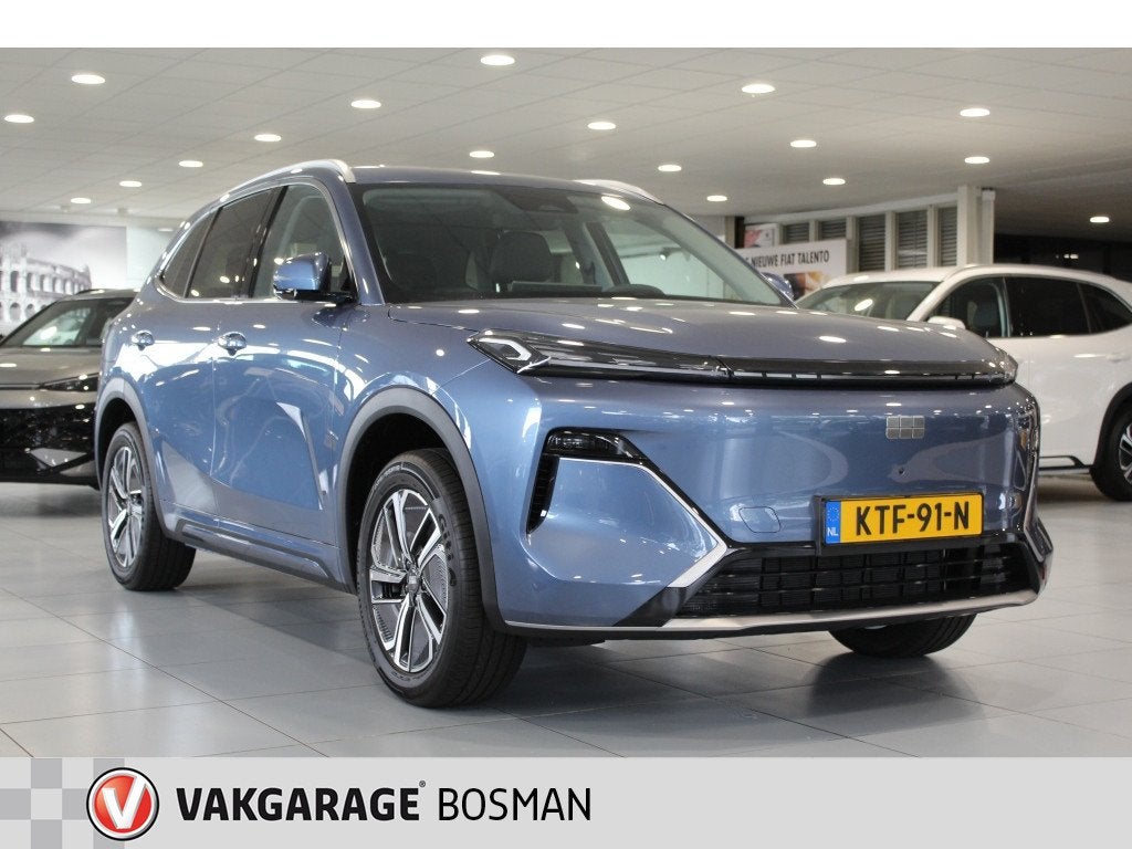 GEELY Starray EM-i 1.5 Pro Plug-in/CARPLAY/CRUISE/360, Auto's, Zwart, 4 cilinders, Blauw, Leder