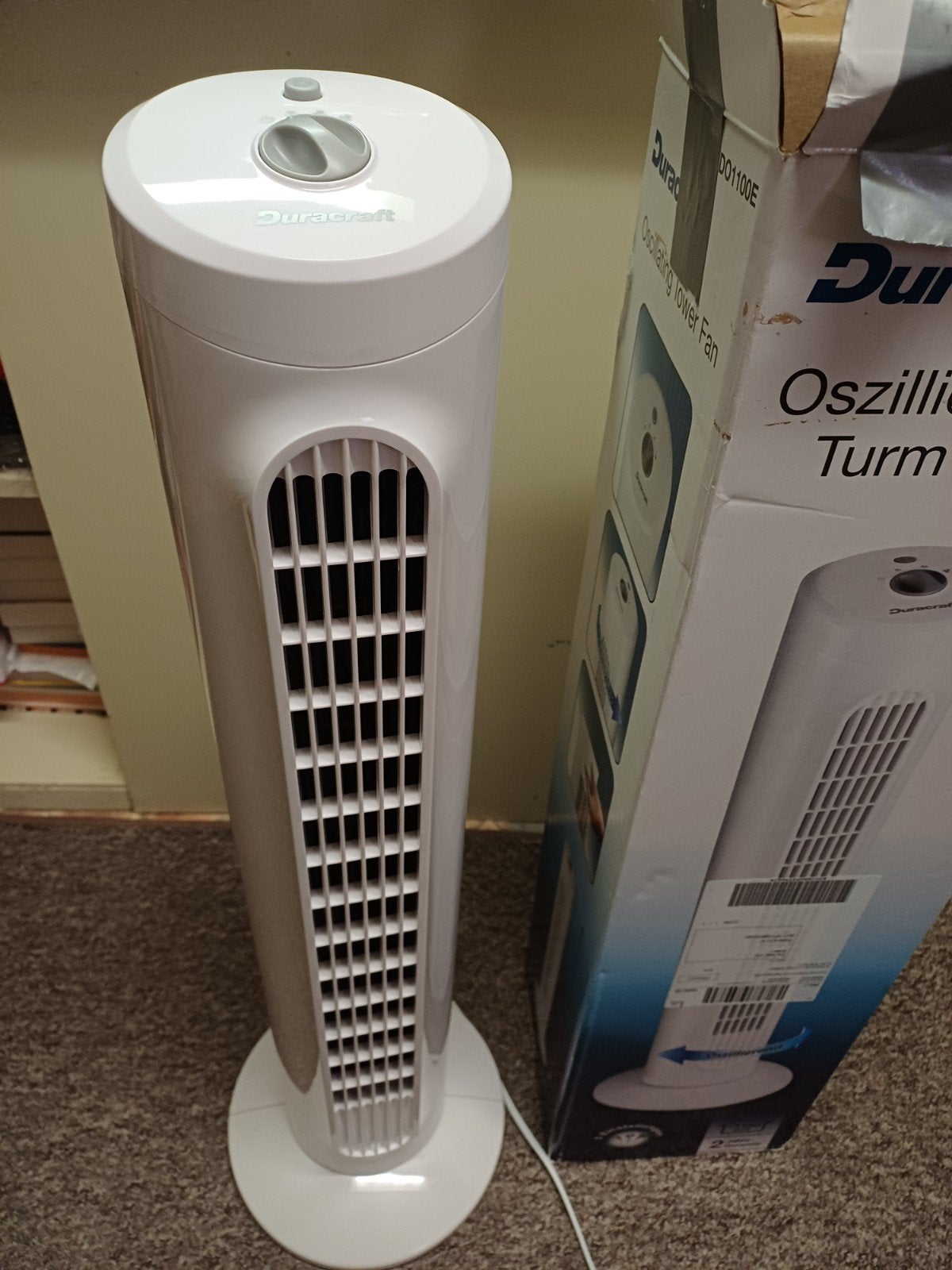 Duracraft Toren4ventilator - Zo goed als nieuw, Ophalen of Verzenden, Zo goed als nieuw, Torenventilator