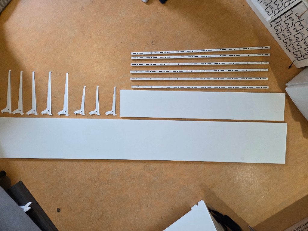 2 Ikea Wandplanken Boaxel | 2 Ikea Boaxel shelves, Huis en Inrichting, Ophalen, Gebruikt