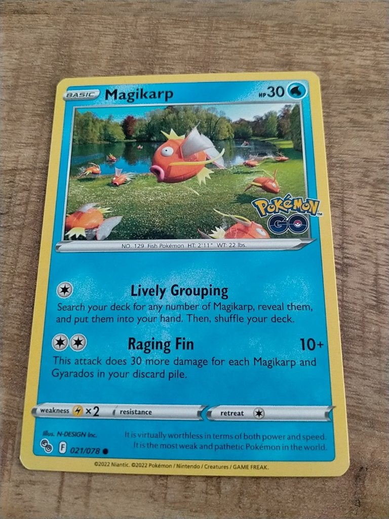Pokemon Go , Magikarp 022/078, Verzenden, Zo goed als nieuw, Losse kaart
