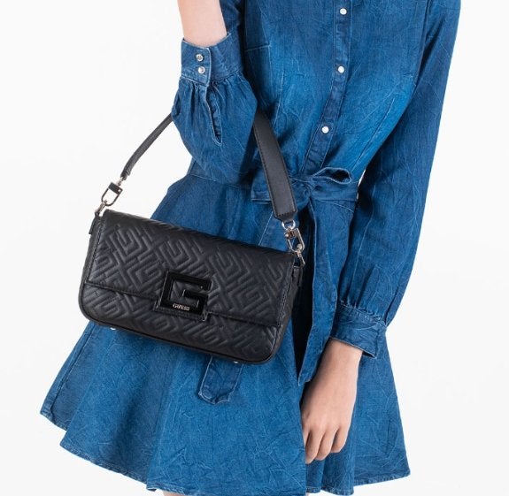 Guess brightside large schoudertas handtas zwart, Sieraden, Tassen en Uiterlijk, Tassen | Damestassen, Ophalen of Verzenden, Nieuw