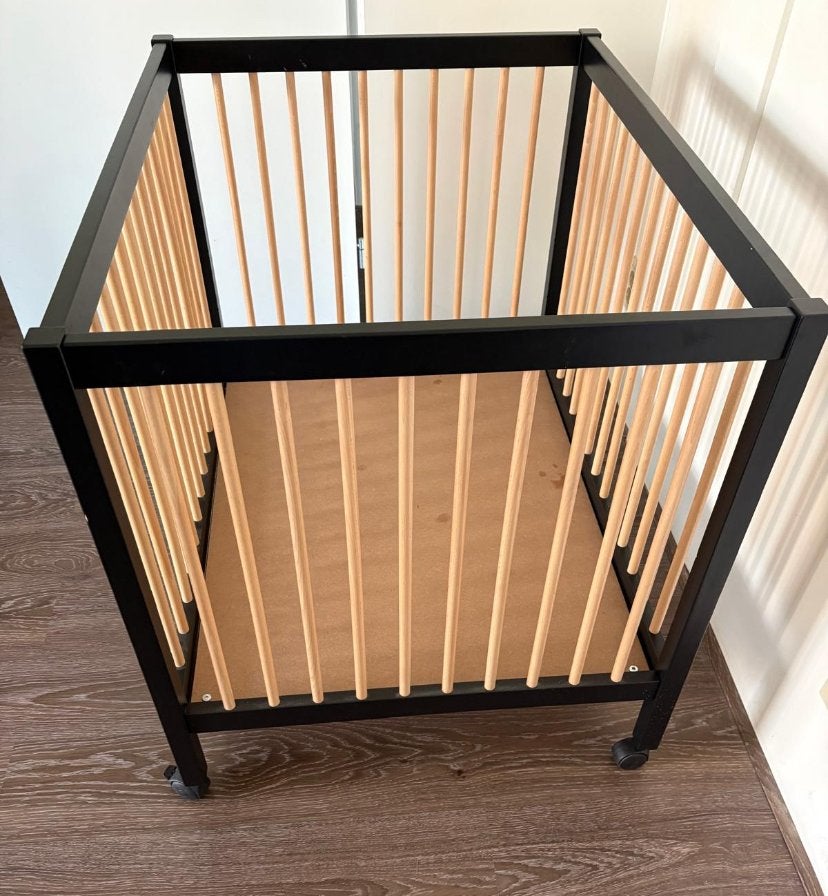 Box zonder toebehoren, Kinderen en Baby's, Boxen, Ophalen, Gebruikt, Vierkant, Wieltjes