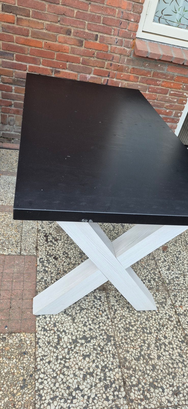 Eettafel en salontafel met lichte gebruikerssporen, Huis en Inrichting, Ophalen, Gebruikt, Overige houtsoorten