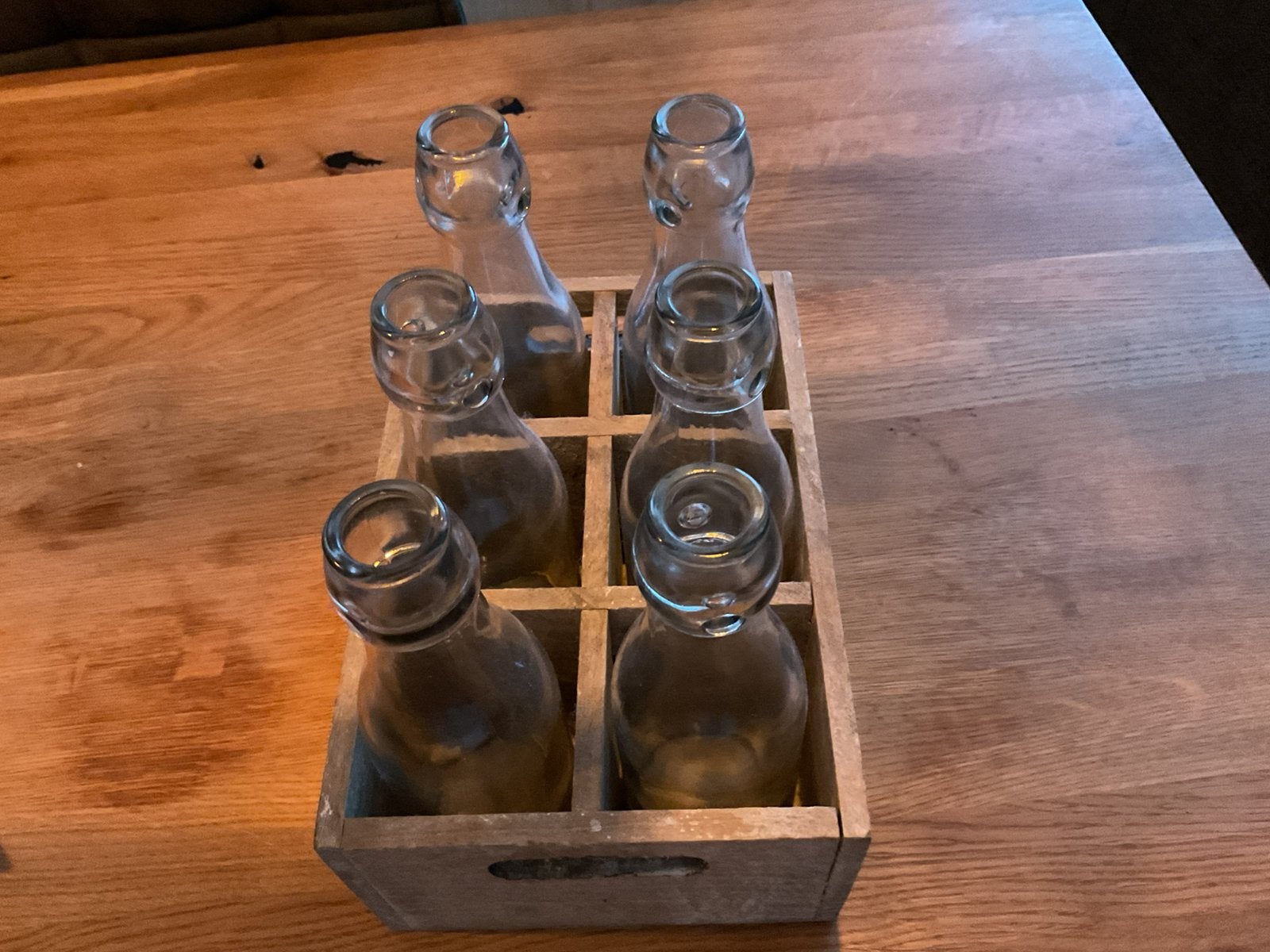 Leuke flesjes in klein kratje, Ophalen of Verzenden, Gebruikt