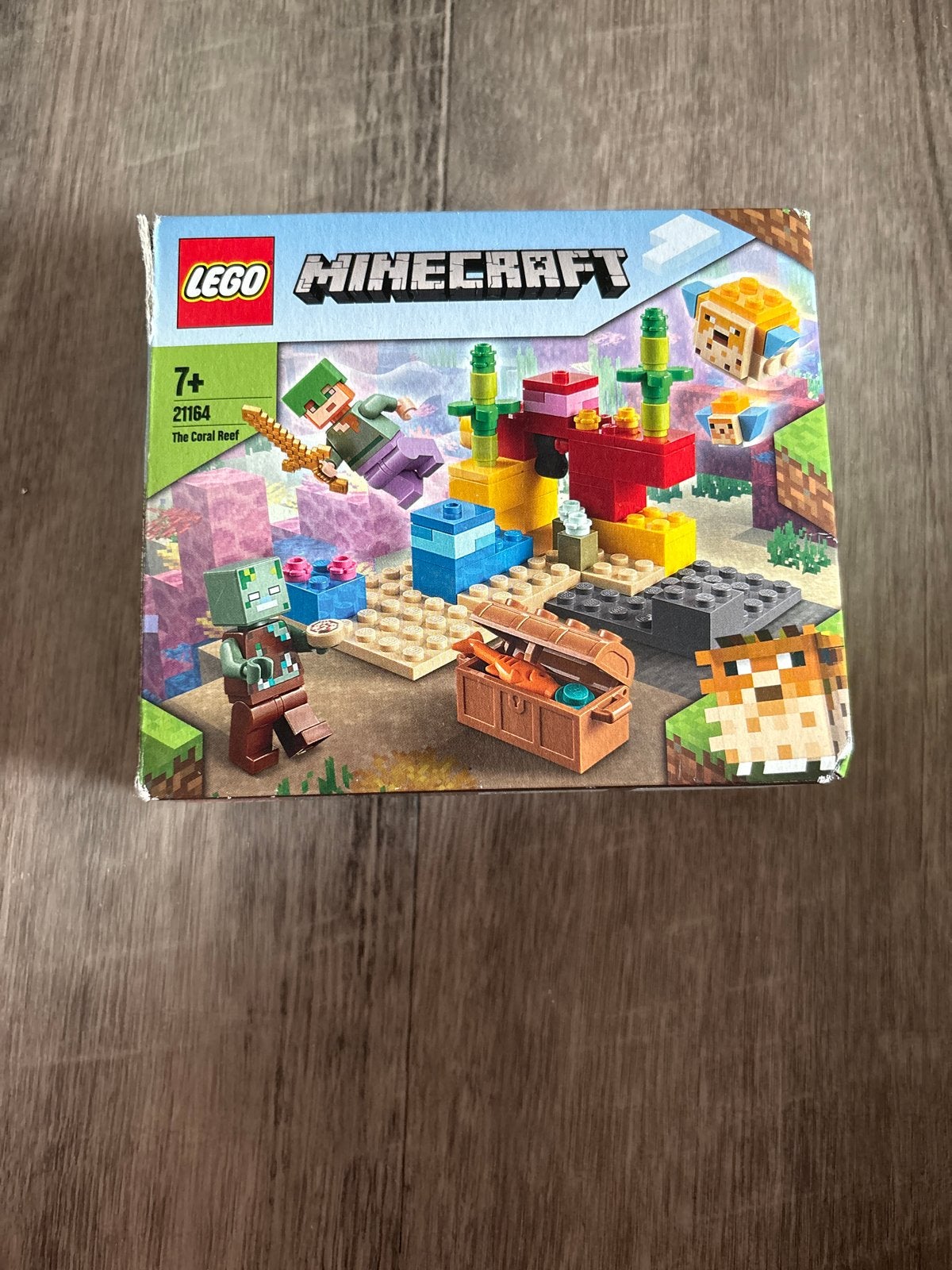 LEGO Minecraft 21164 Het Koraalrif - Gebruikt en Compleet, Ophalen, Gebruikt, Overige merken