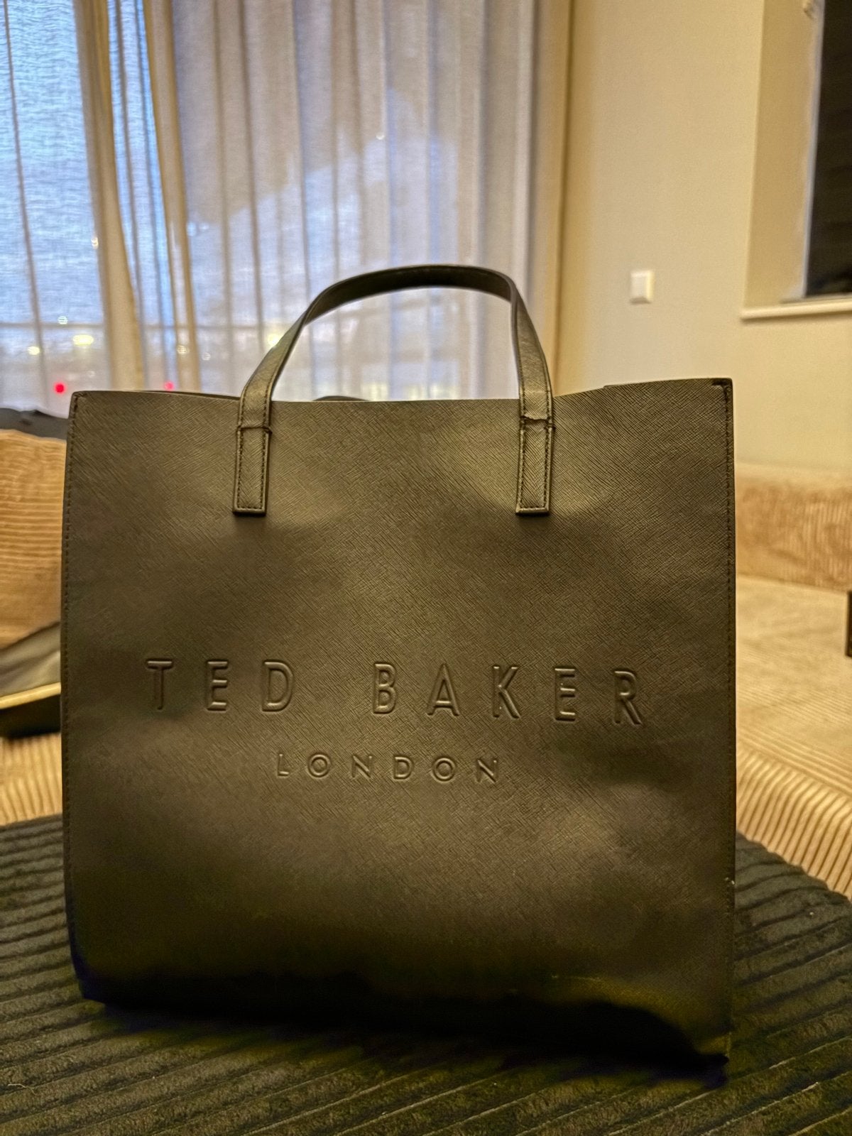 Ted Baker Soocon Shopper Black, Ophalen of Verzenden, Gebruikt, Zwart, Shopper