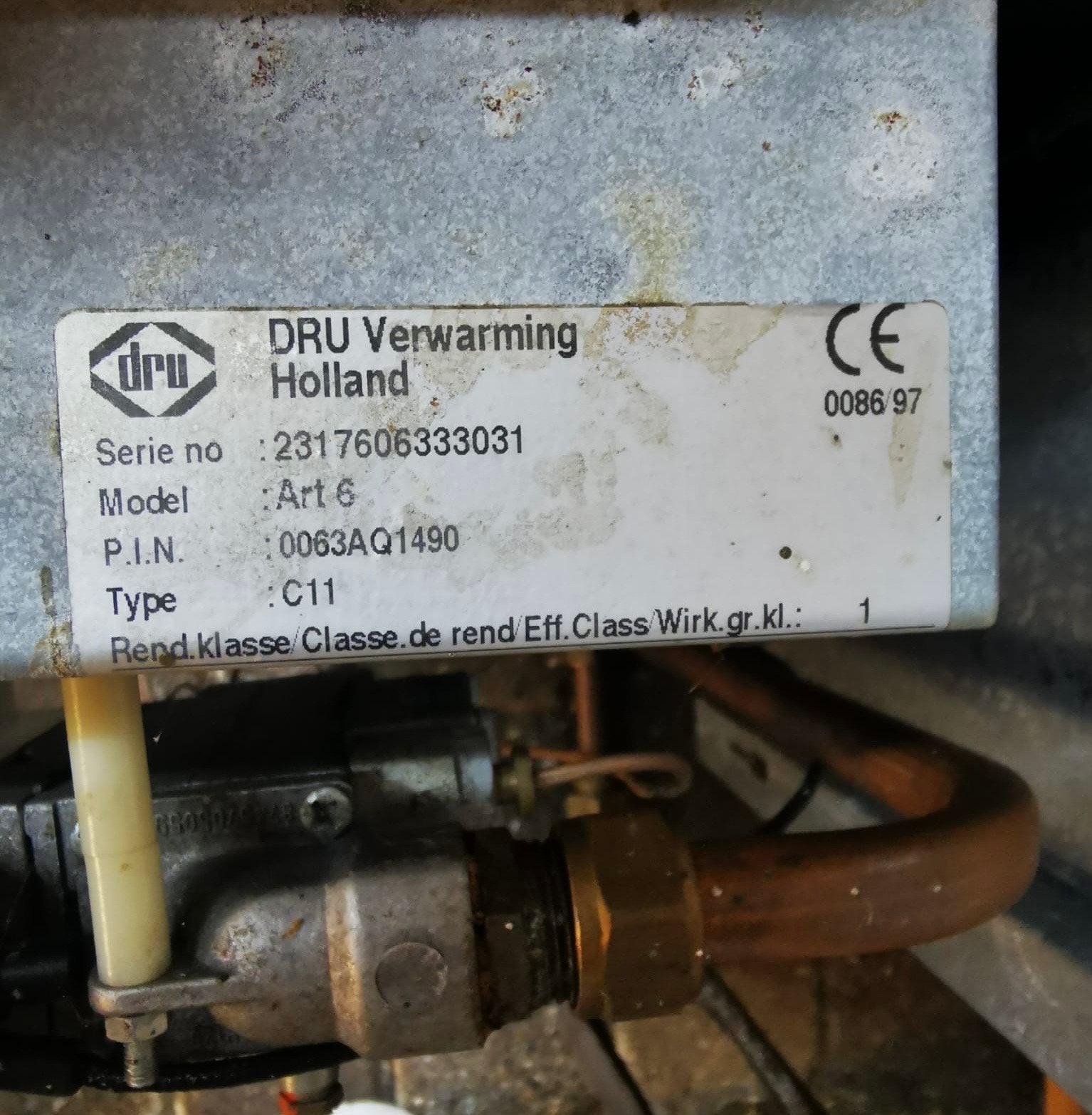 DRU Gaskachel - Goed werkend en netjes onderhouden, Huis en Inrichting, Ophalen, Gebruikt, Gas, Gaskachel