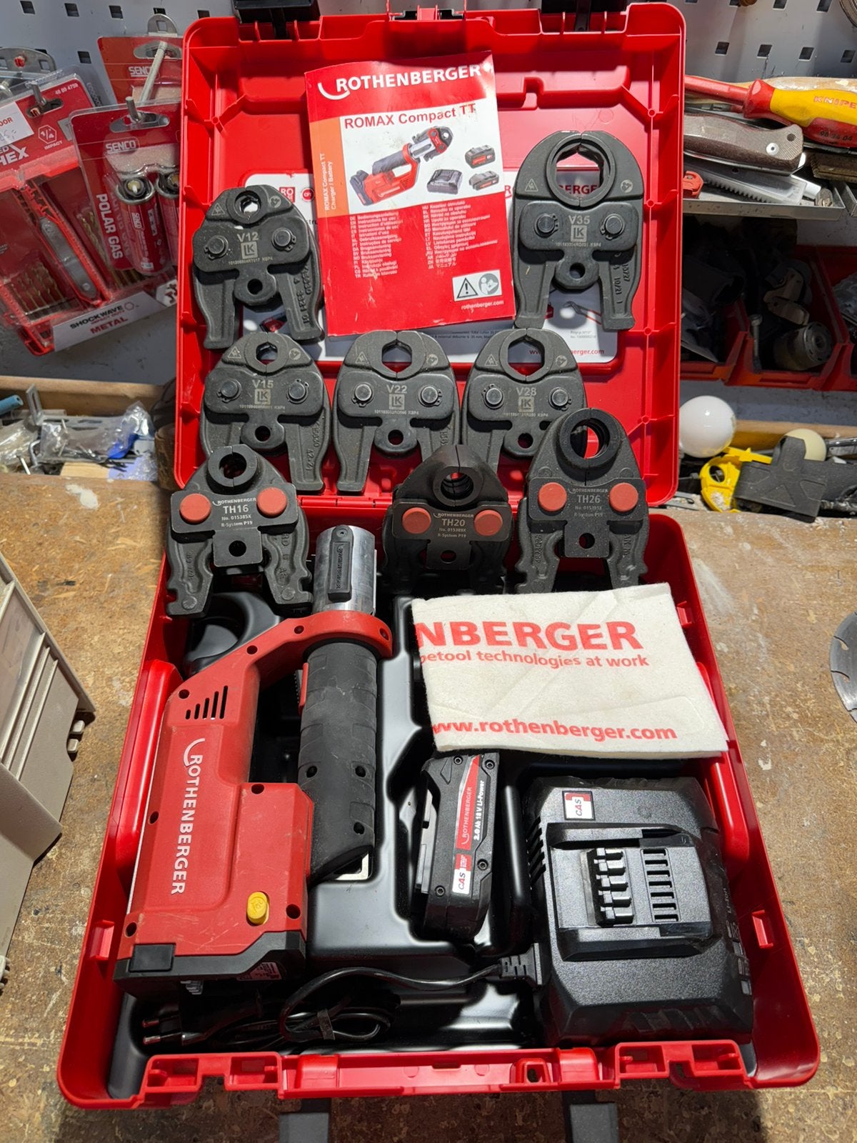 ZGAN Rothenberger Romax compact TT Perstang met 8 bekken, Ophalen of Verzenden, Zo goed als nieuw