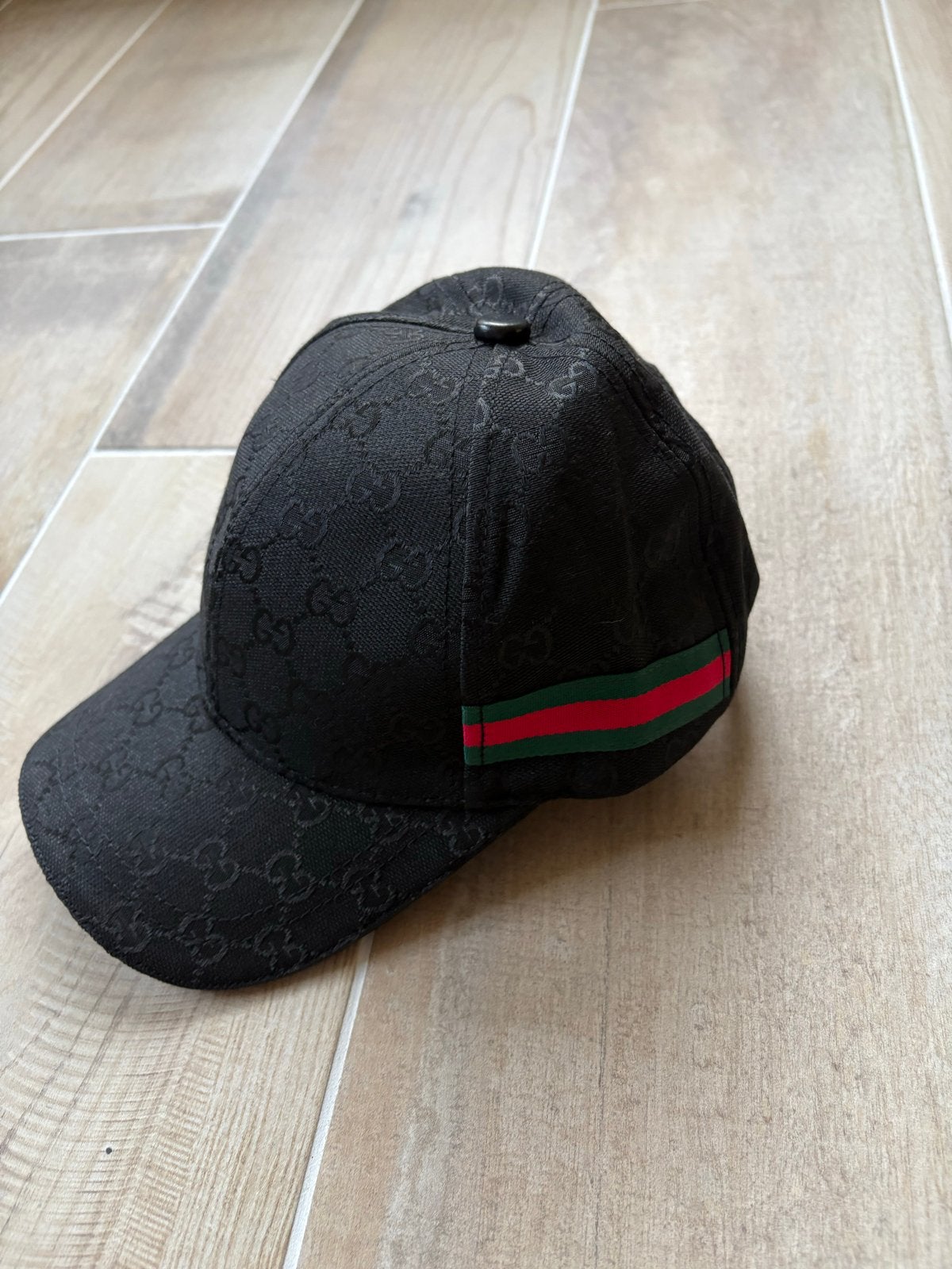 Gucci pet met GG-patroon en Web-streep, Ophalen of Verzenden, Nieuw, One size fits all, Pet
