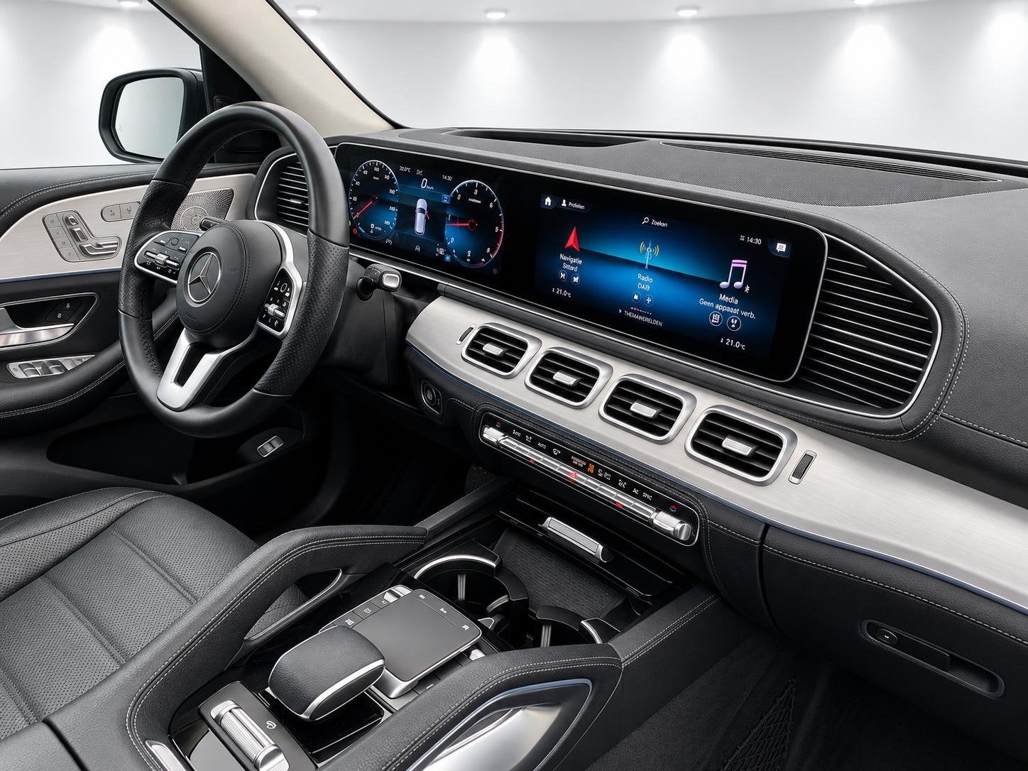 Mercedes-Benz GLE-klasse 400 D AMG Grijs Kenteken luchtverin, Auto's, Dealer onderhouden, Stof, 2925 cc, Met garantie (alle)