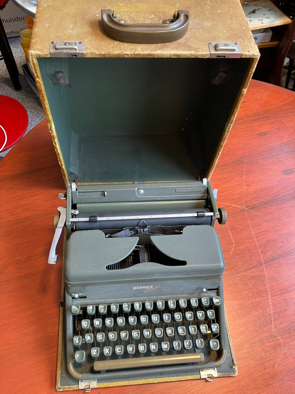 Vintage Hermes 2000 typemachine. Zwitserland., Ophalen of Verzenden, Gebruikt