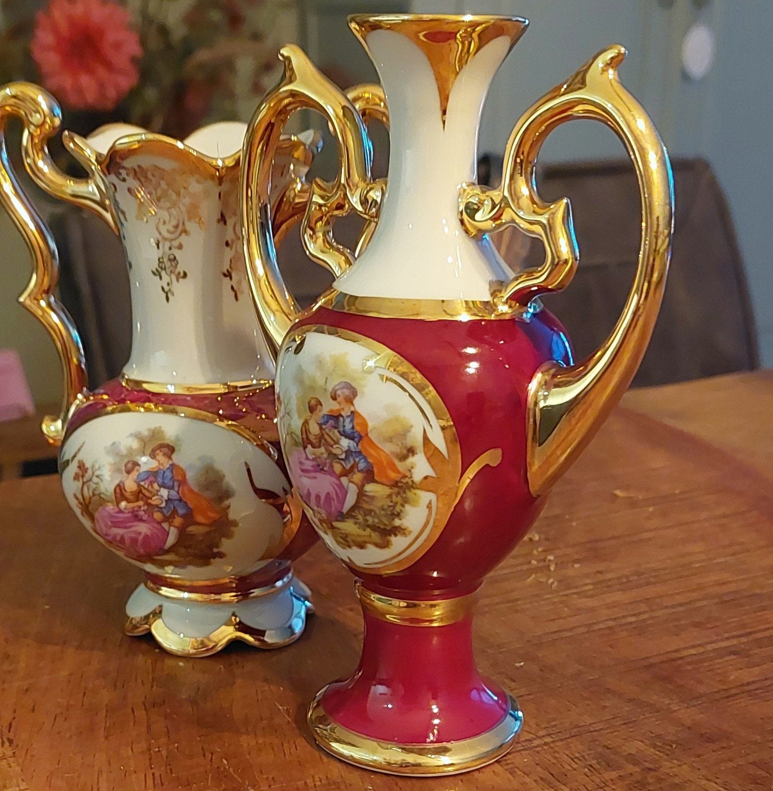 Porselein vaasje/ vaasjes, Ophalen of Verzenden