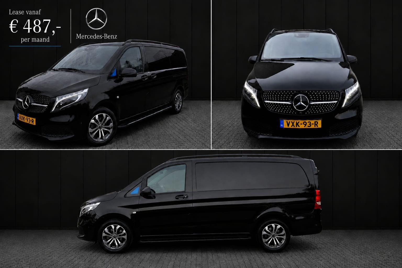 Mercedes-Benz Vito 119 CDI 9G-TRONIC Leer Navi LED LMV 2023, Auto's, Achterwielaandrijving, Zwart, Bedrijf, Diesel