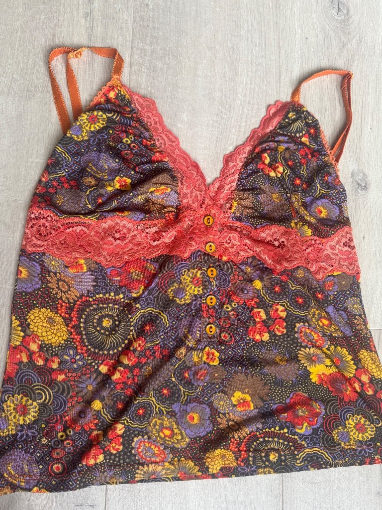 Top/zomerhempje, Diverse, Oranje, Zo goed als nieuw, Zonder mouw
