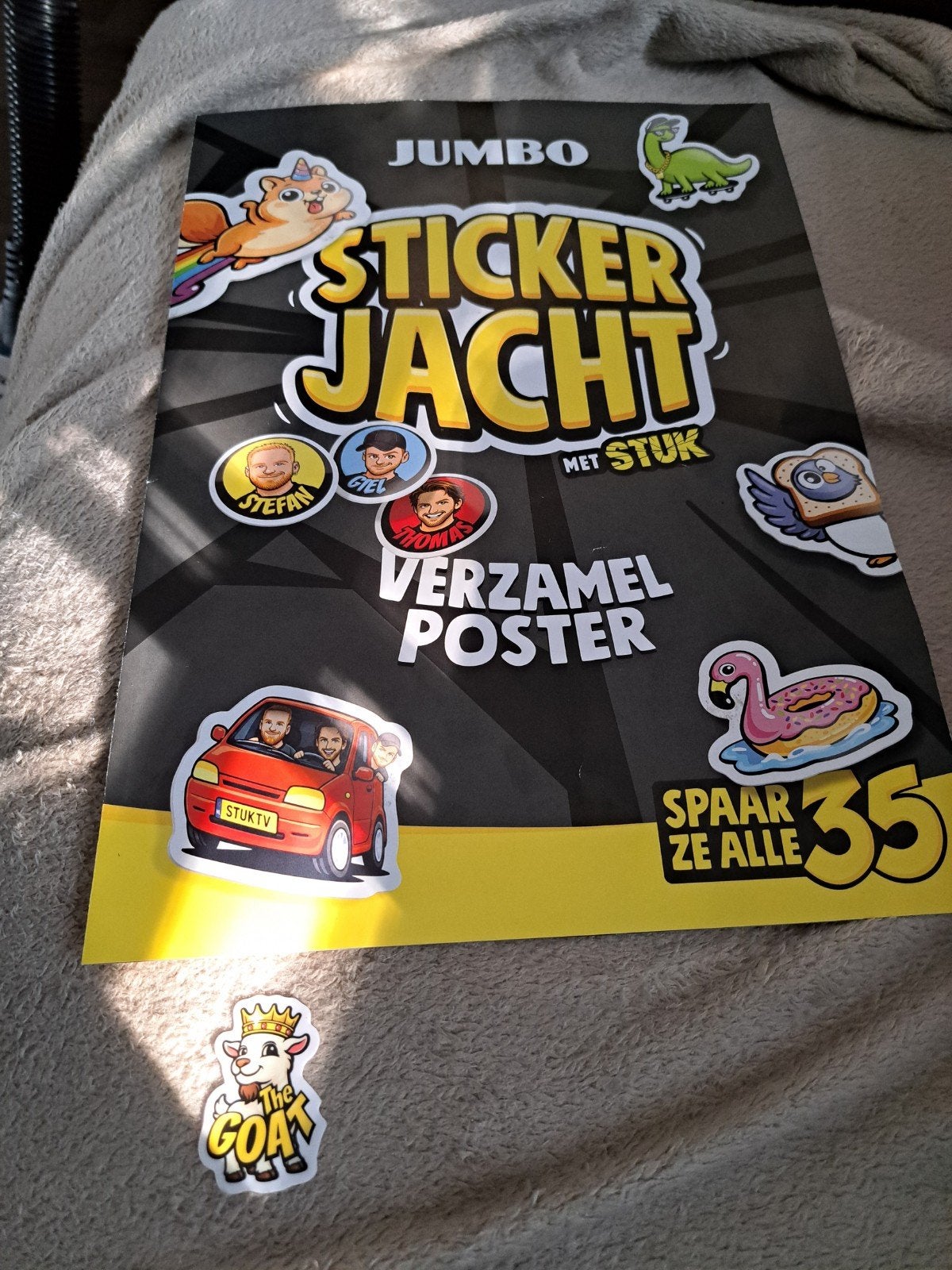 Jumbo Stickerjacht met STUK - Goat Sticker, Verzamelen, Ophalen of Verzenden, Nieuw, Film, Tv of Omroep