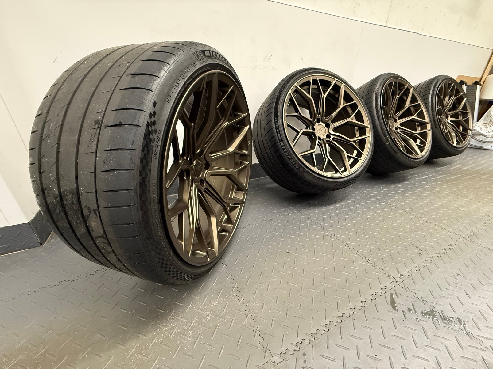 Audi C7 Wheelforce 21 inch velgenset Brons, Ophalen, Gebruikt, Velg(en), 285 mm