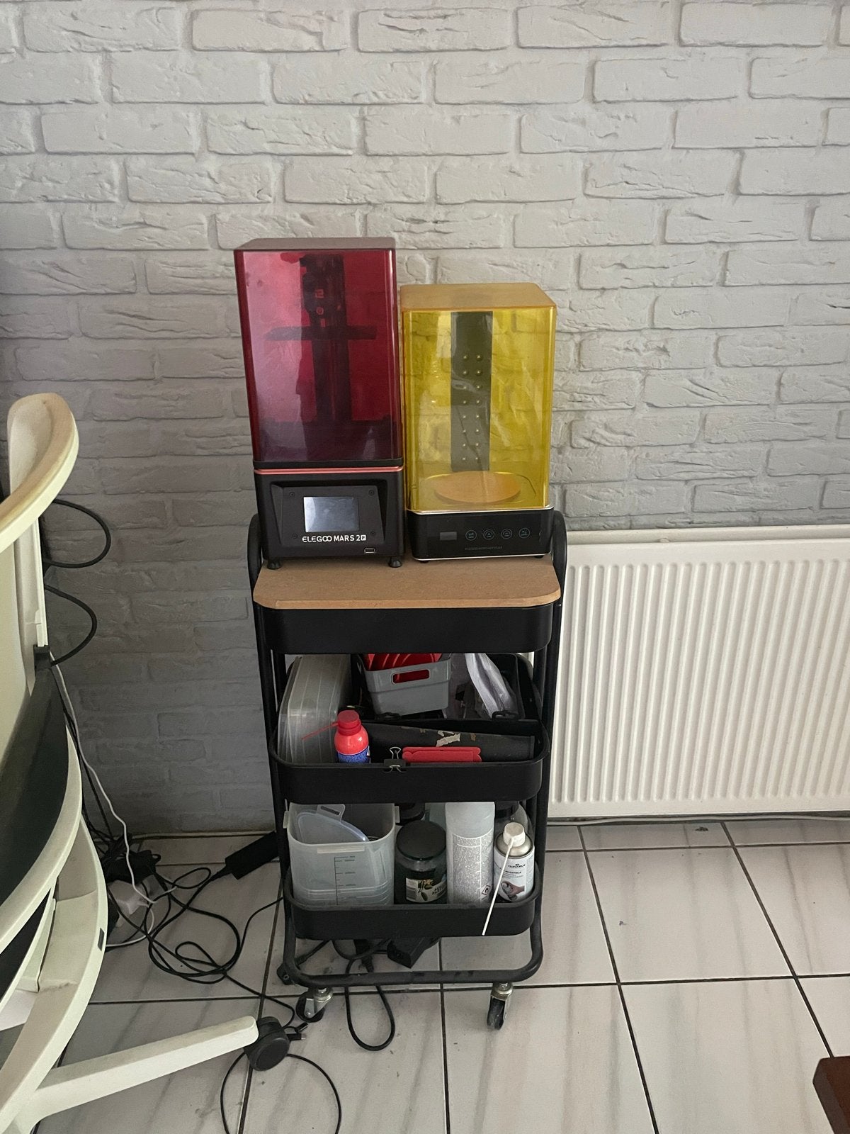 Elegoo Mars 2D 3D-printer met UV-nabewerking, Ophalen, Zo goed als nieuw, Resin/Hars