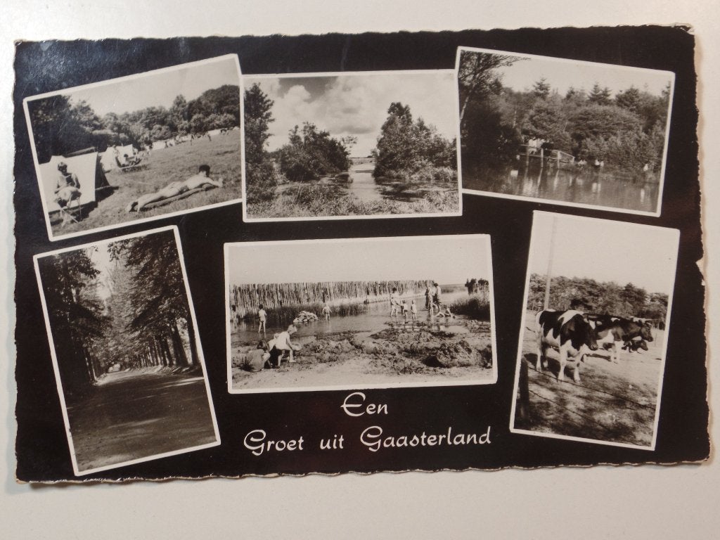 Groeten uit Gaasterland, Verzamelen, Ophalen of Verzenden, 1940 tot 1960, Gelopen, Friesland