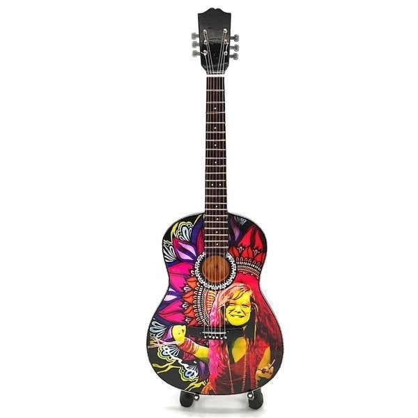Janis Joplin kleur miniatuur gitaar 25cm mini guitar deco, Info@deconoord.nl, Deco Noord, Nieuw, Ophalen of Verzenden