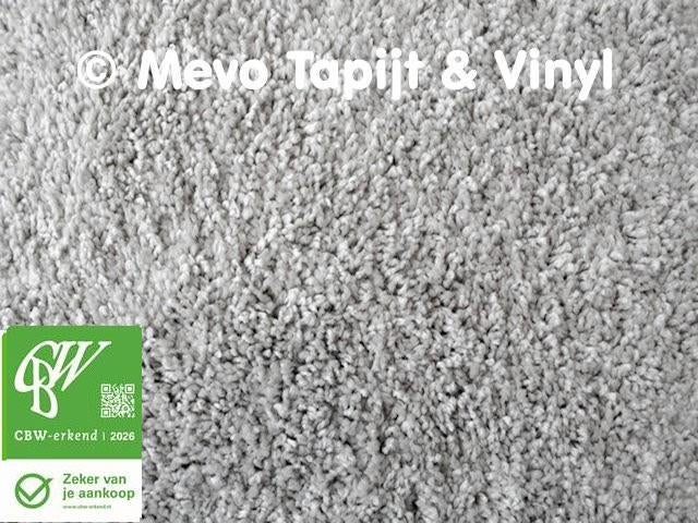 Frisé Tapijt, Genua 190 Staal grijs Lengte +/- 29 x 4 mtr, MeVo tapijt en vinyl, Nieuw, Ophalen of Verzenden, Zie ad