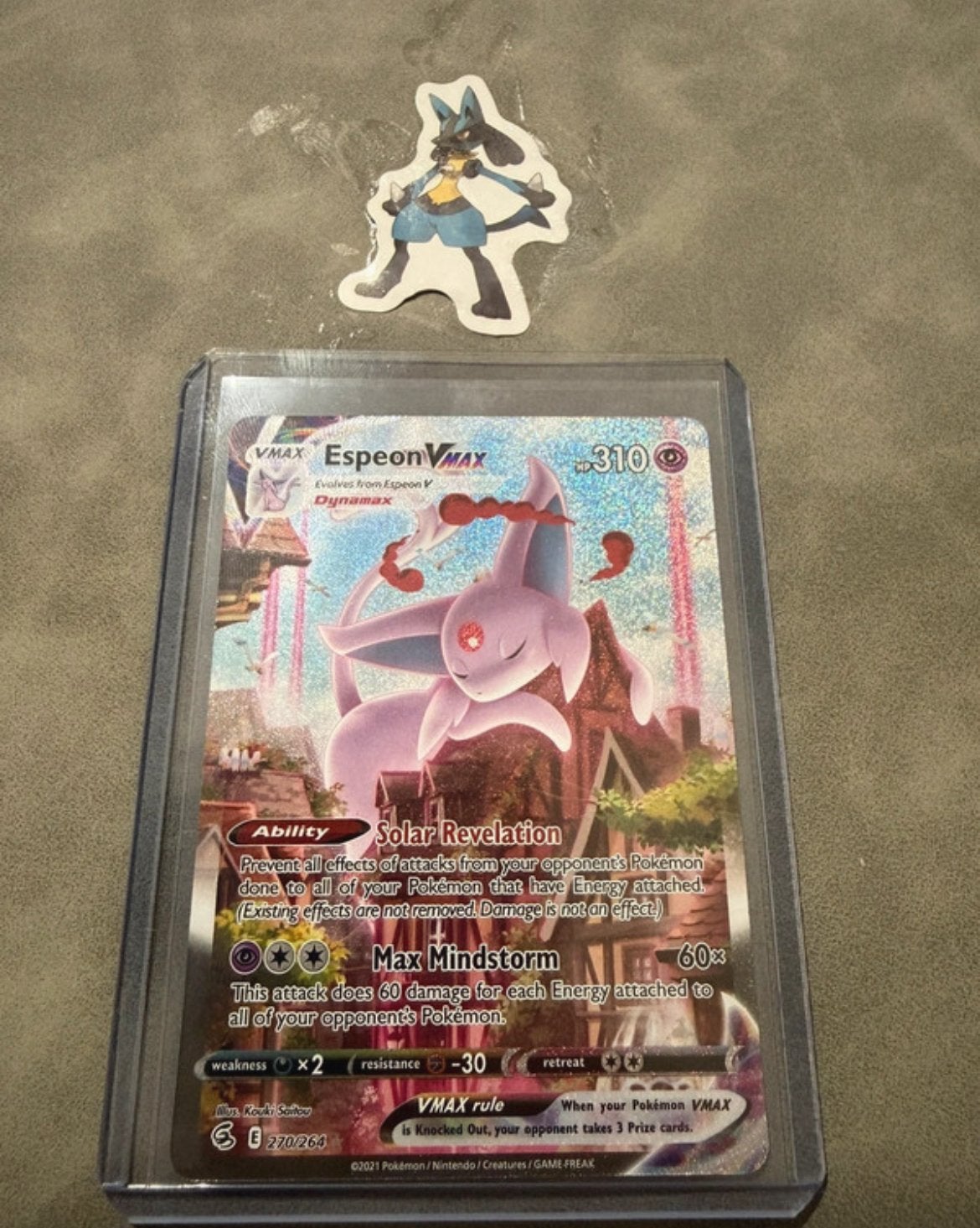 Pokemon kaart vmax espeon fusion strike, Hobby en Vrije tijd, Verzamelkaartspellen | Pokémon, Ophalen of Verzenden, Zo goed als nieuw