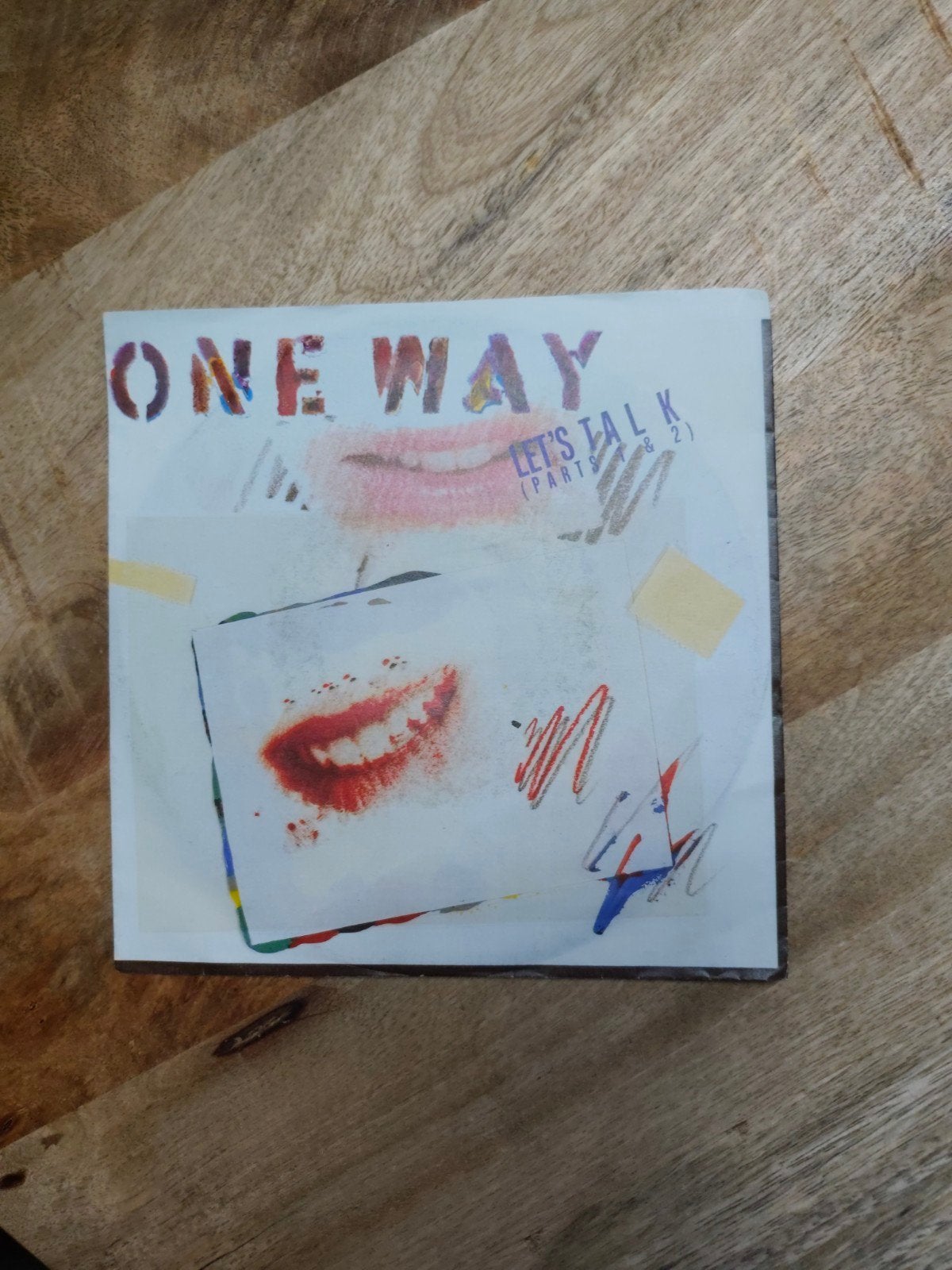 One Way - Let's Talk (Part 2) vinyl single, Ophalen of Verzenden, Gebruikt, Pop