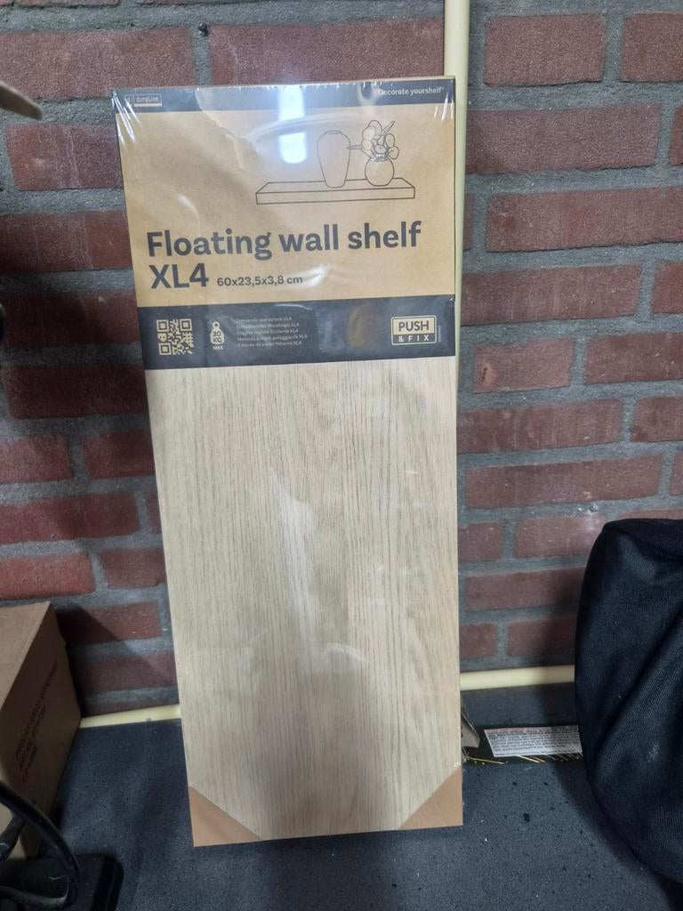2x Zwevende wandplank XL4 - 60x23,5x3,8 cm - Nieuw, Ophalen of Verzenden, Nieuw