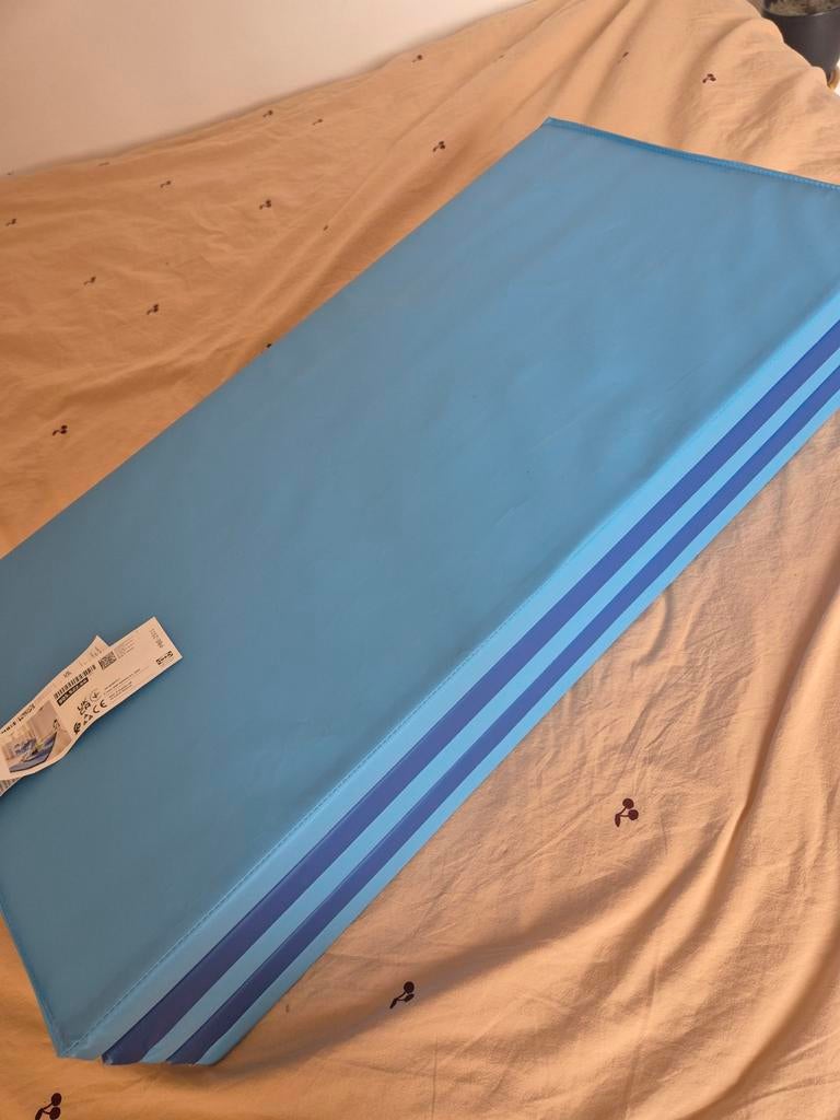 IKEA PLUFSIG Gymnastiekmat - Blauw, Opvouwbaar, Ophalen of Verzenden, Overige typen