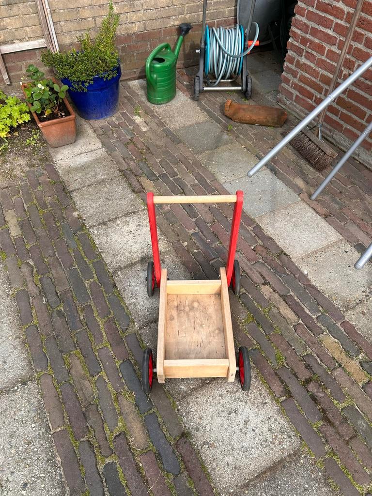 Houten loopwagen voor buiten, Ophalen, Gebruikt, Jongen of Meisje