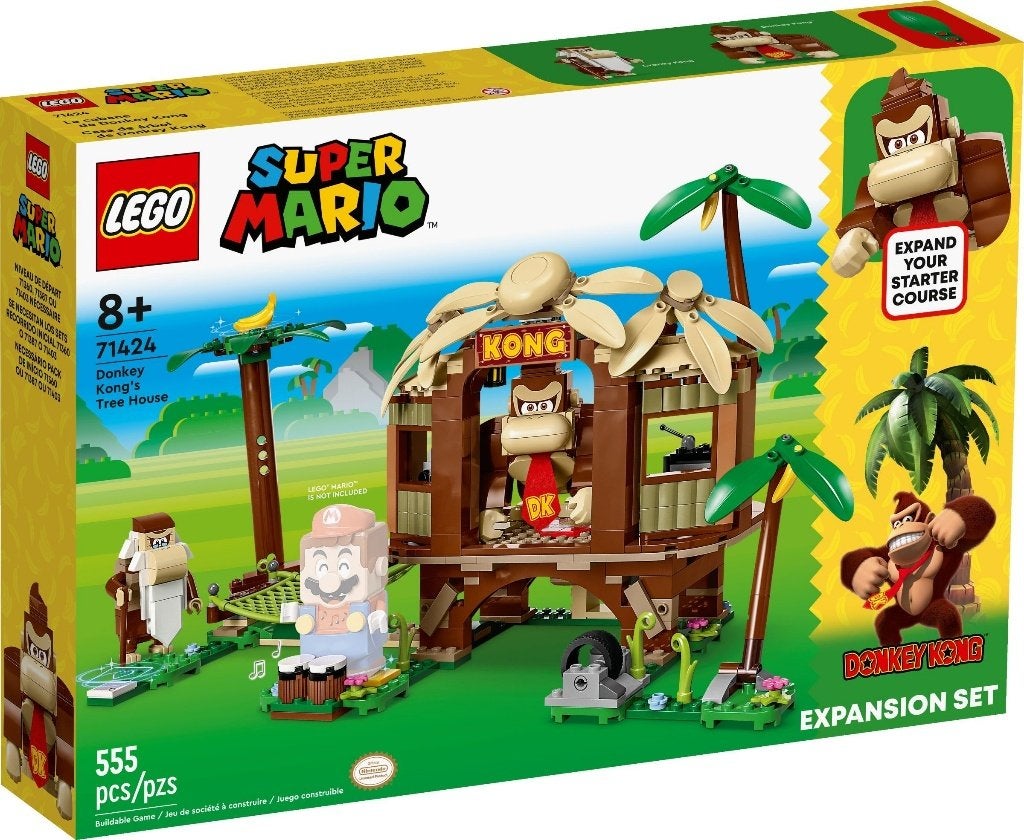 LEGO 71424 Donkey Kong's Tree House (Super Mario, Expansion), Overige thema's, Nieuw, Ophalen of Verzenden, Complete set