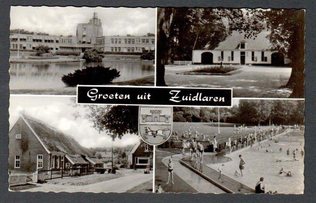 Oude Ansicht- Zuidlaren - Groeten uit Zuidlaren 1967 - Dr., Ophalen of Verzenden, 1960 tot 1980, Gelopen, Drenthe