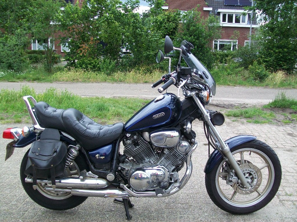 Yamaha Virago XV 750, Cardan-aandrijving, 2 cilinders, Chopper, Gebruikt