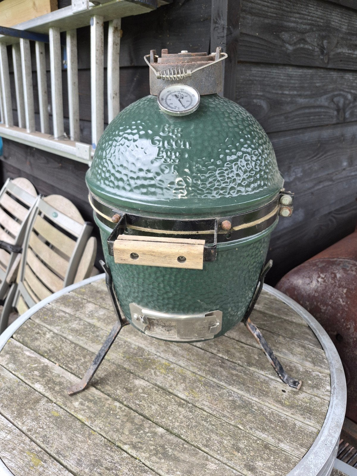 big green mini egg, Tuin en Terras, Ophalen, Gebruikt, Big Green Egg, Met accessoires