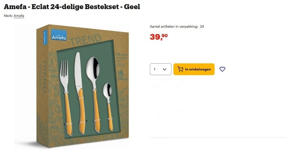Nieuw in doos Eclat bestek van Amefa - nergens goedkoper