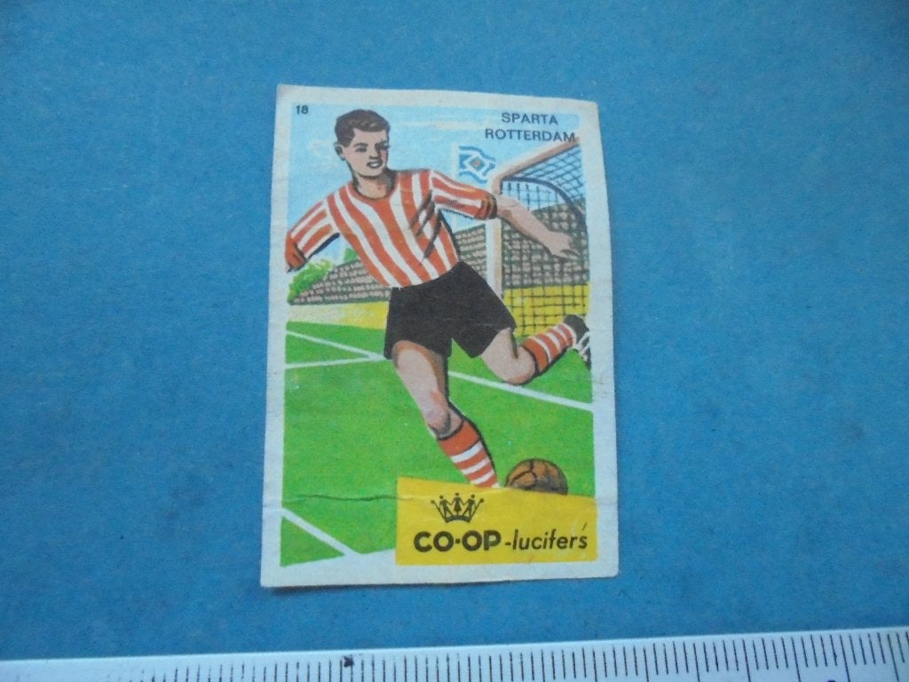 Oud lucifersetiket voetbalclub SPARTA Rotterdam, Ophalen of Verzenden, Zo goed als nieuw, Luciferdoosjes of -merken