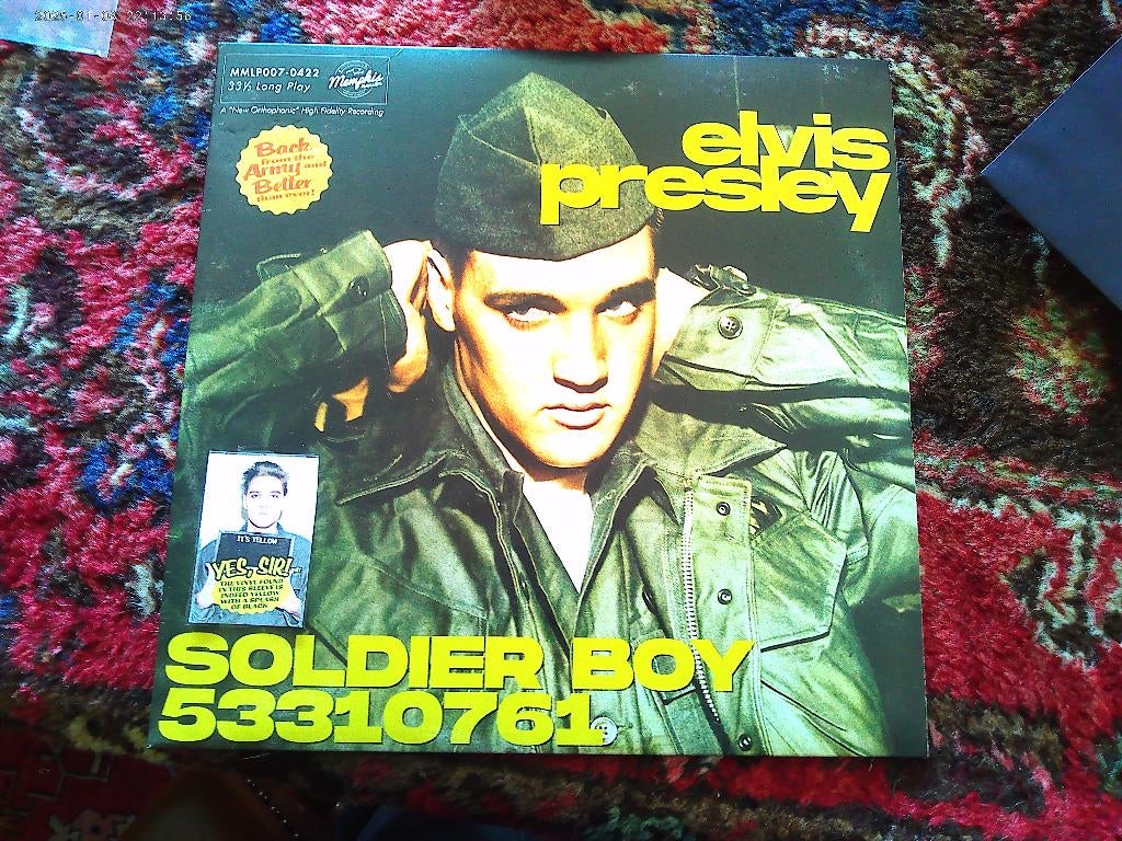ELVIS PRESLEY, Inclusief binnenhoes, Ophalen of Verzenden, Zo goed als nieuw, 12 inch