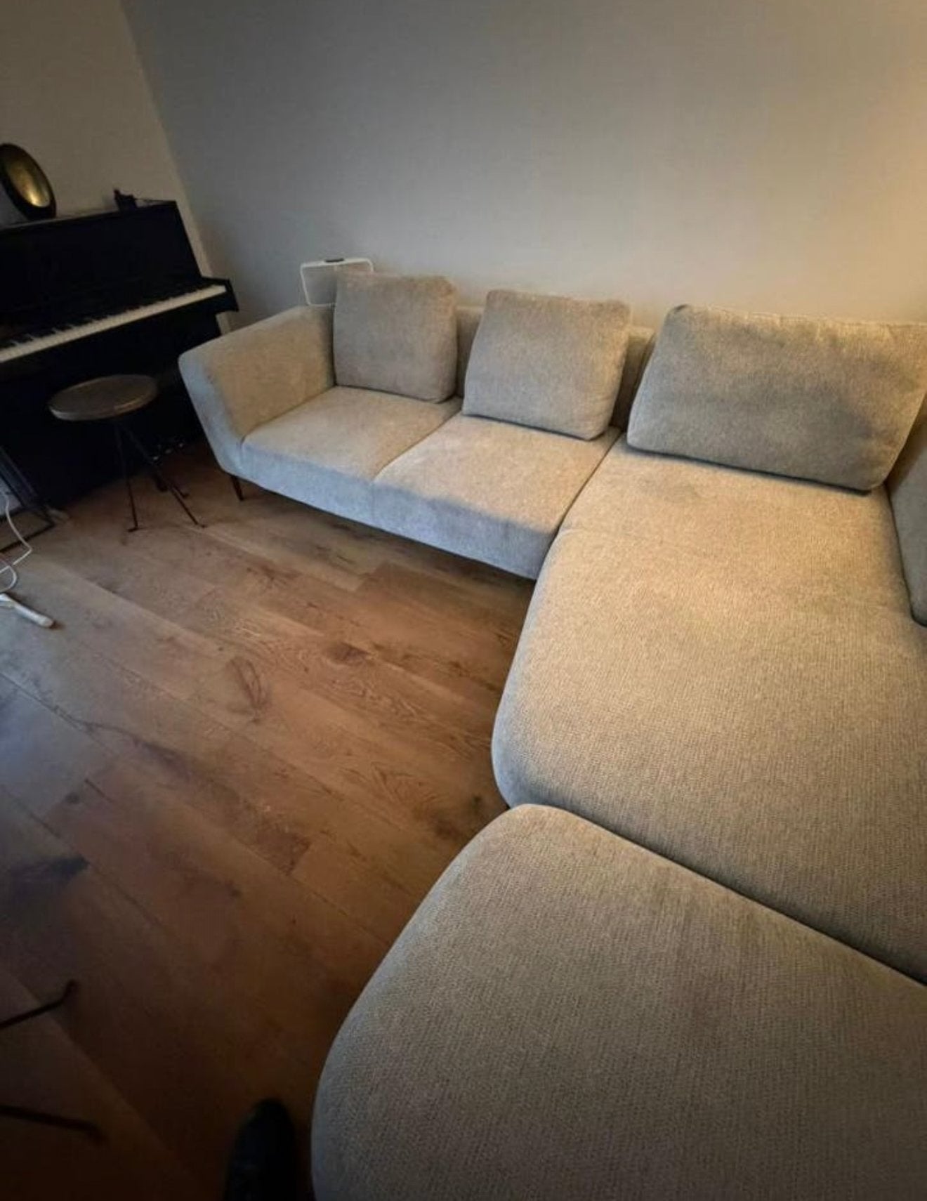 Moderne Hoekbank met Chaise Longue - XOOON Brampton, Ophalen of Verzenden, Zo goed als nieuw, Stof