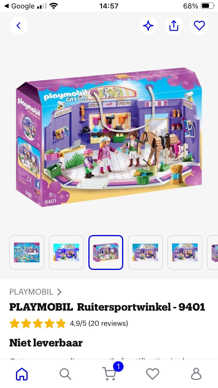 Playmobil Paarden winkel, Kinderen en Baby's, Ophalen, Zo goed als nieuw