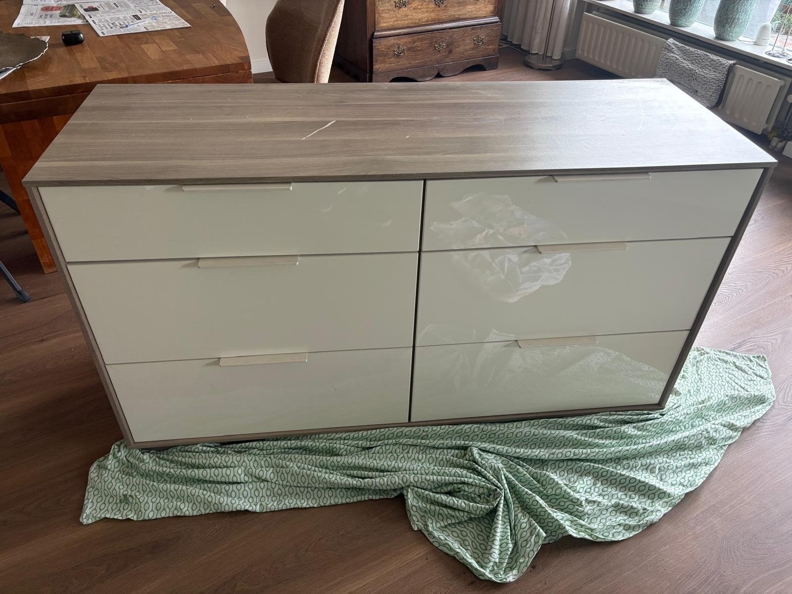 IKEA Dressoir met 6 lades - 145x80x50 cm, Ophalen, Gebruikt, 100 tot 150 cm, Met lade(s)