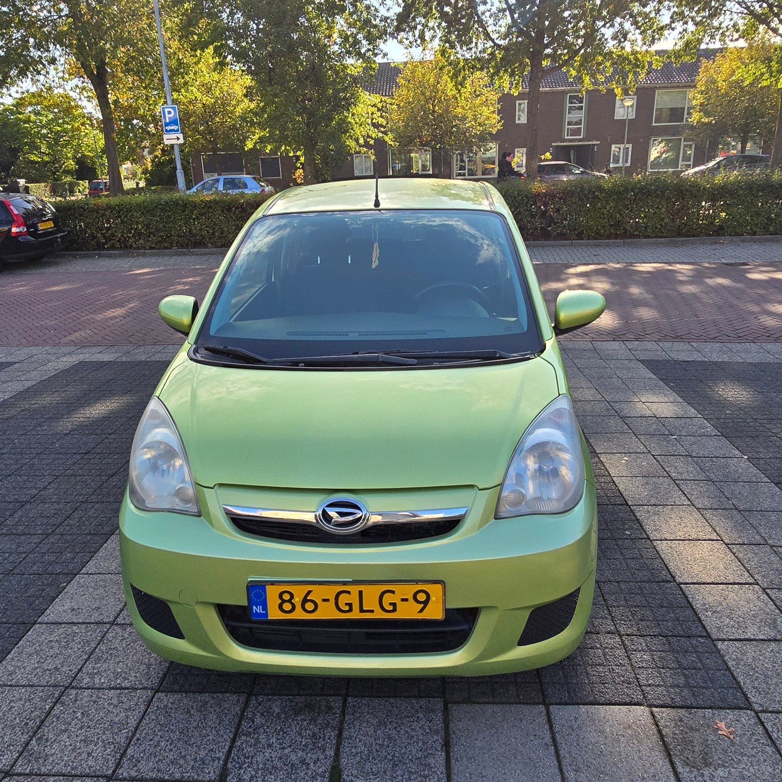 Daihatsu Cuore 1.0 5D 2008 Groen Met APK, Voorwielaandrijving, Stof, 600 kg, 18 €/maand