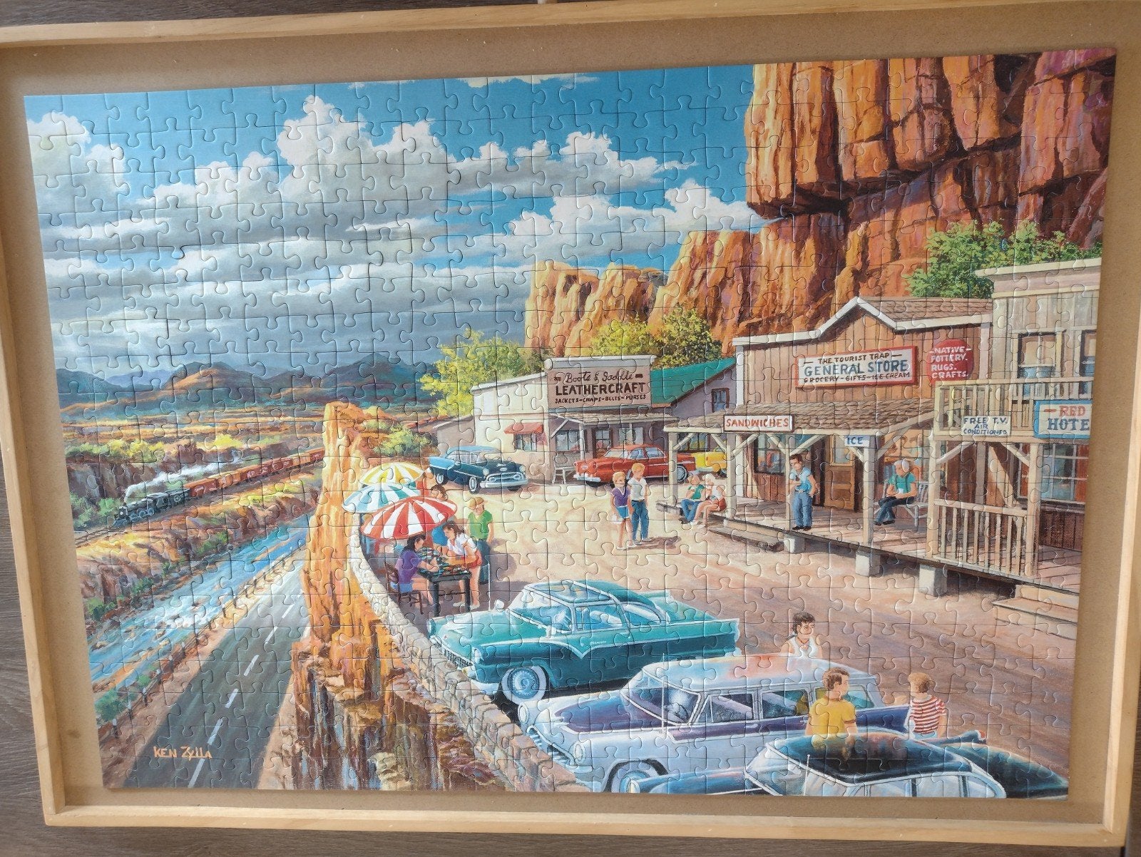 Ravensburger 500 XL Puzzel - Mooi Uitzicht (Ken Zylla), Ophalen of Verzenden, 500 t/m 1500 stukjes, Gebruikt, Legpuzzel