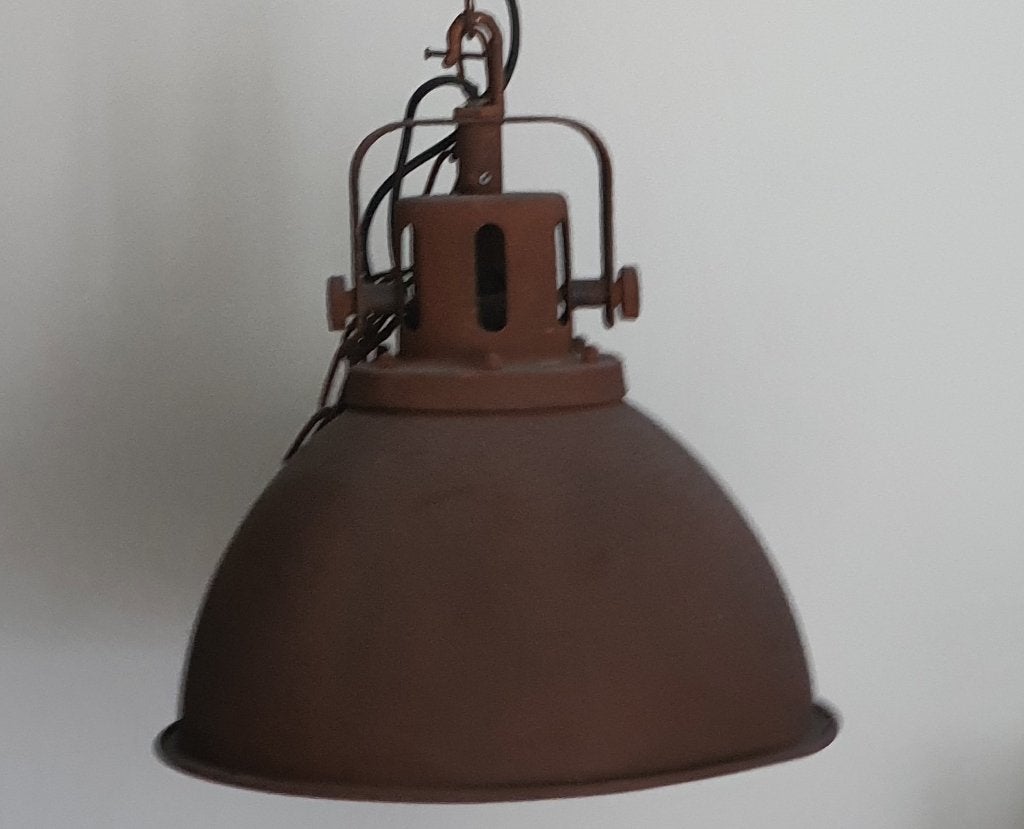 Hanglamp met roesteffect, Ophalen, Gebruikt, E27 (groot)