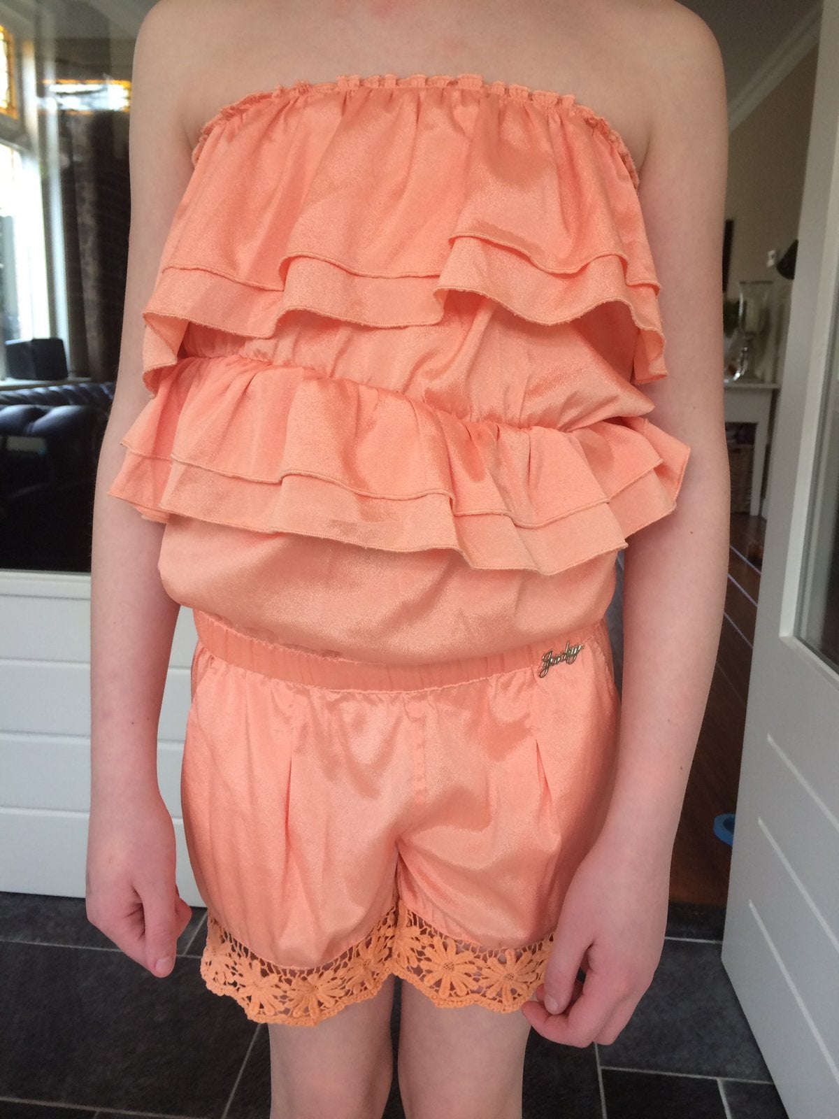 Jacky Luxury peach jumpsuit mt 12, Ophalen of Verzenden, Nieuw, Meisje, Broek