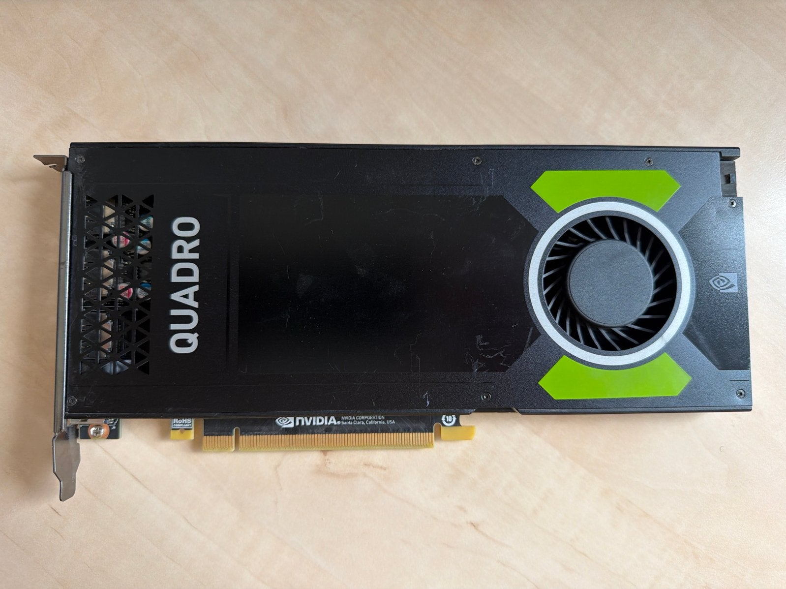 NVIDIA Quadro P4000 Grafische Kaart - 8Gb DDR5 - 4x DP, PCI-Express 3, Gebruikt, DisplayPort, Ophalen of Verzenden