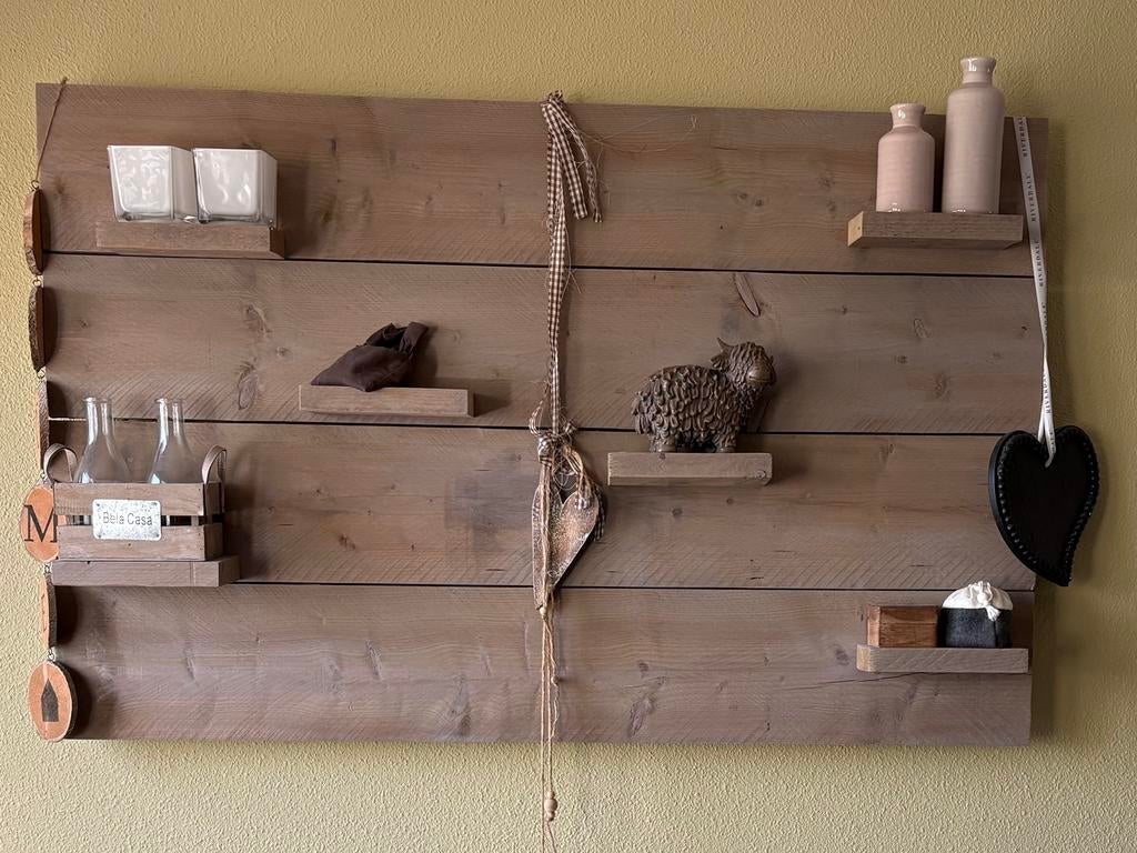 Wandbord steigerhout, Ophalen, Gebruikt