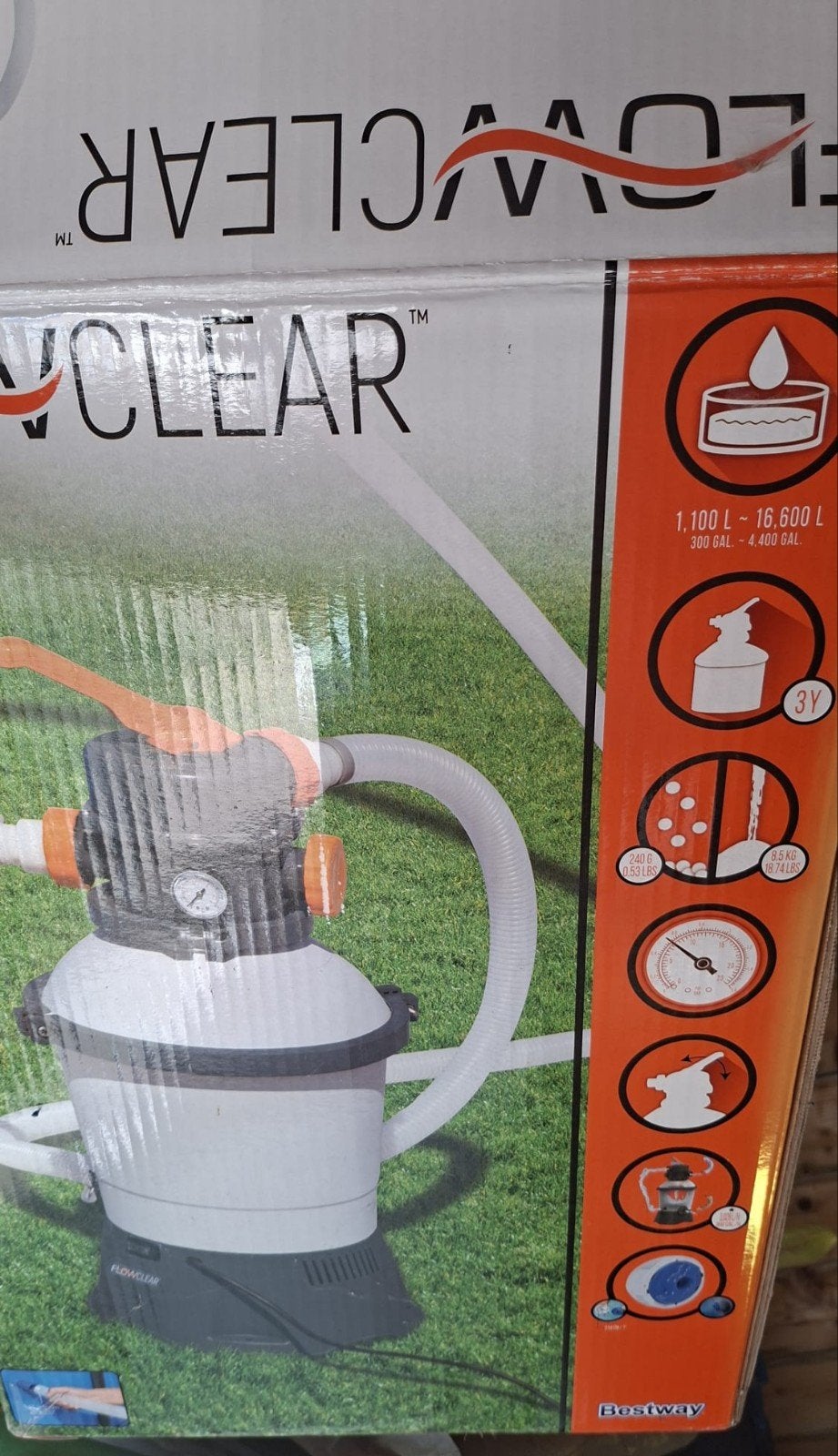 Flow clear zandfilter pomp, Ophalen of Verzenden, Zo goed als nieuw