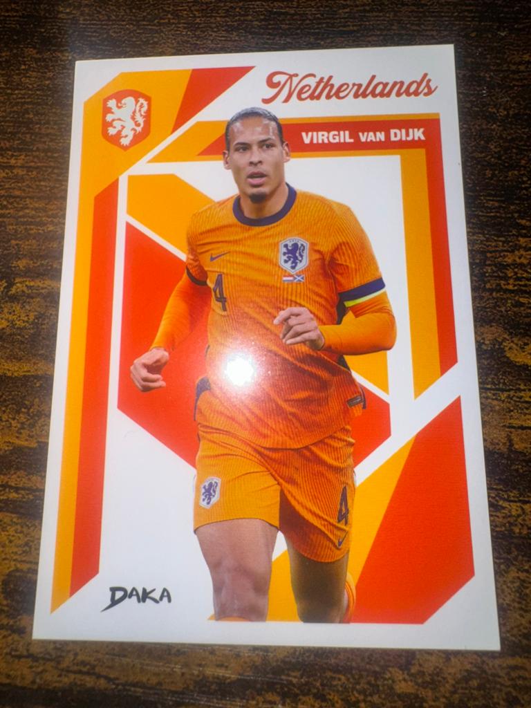 Virgil van Dijk Spelerskaart - Nederlands Elftal DAKA, Ophalen of Verzenden, Nieuw, Overige binnenlandse clubs, Spelerskaart