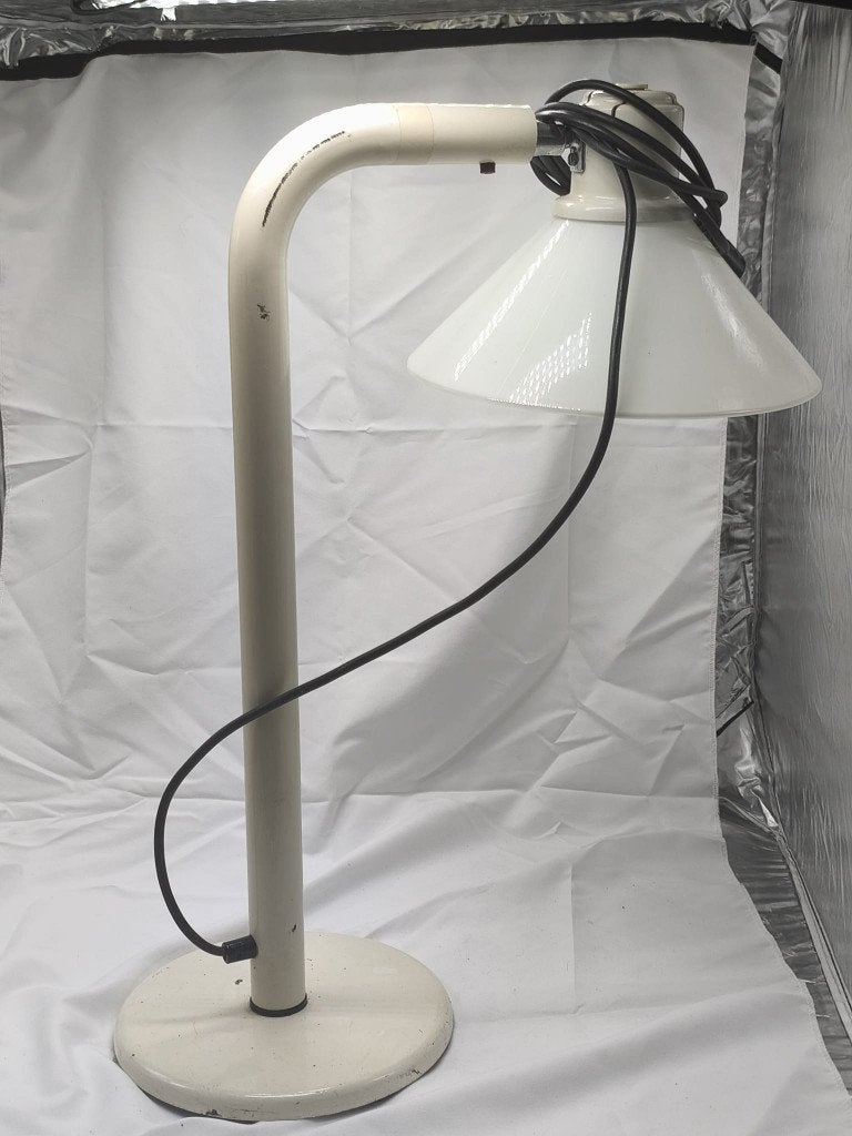 Fagerhults Bureaulamp/Tafellamp - Wit Metaal, Bureaulamp, Gebruikt, Overige merken, Vintage