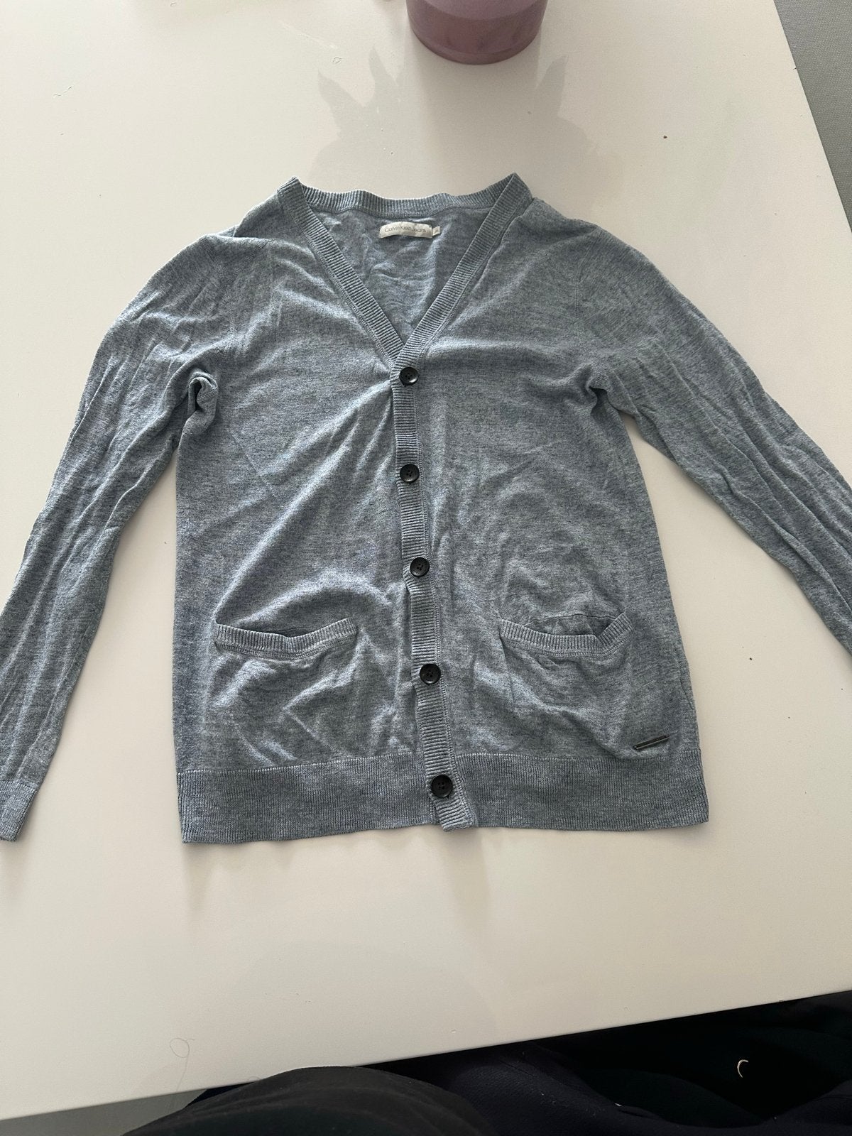 Calvin Klein Jeans grijs vest maat M, Verzenden, Zo goed als nieuw, Maat 48/50 (M), Grijs